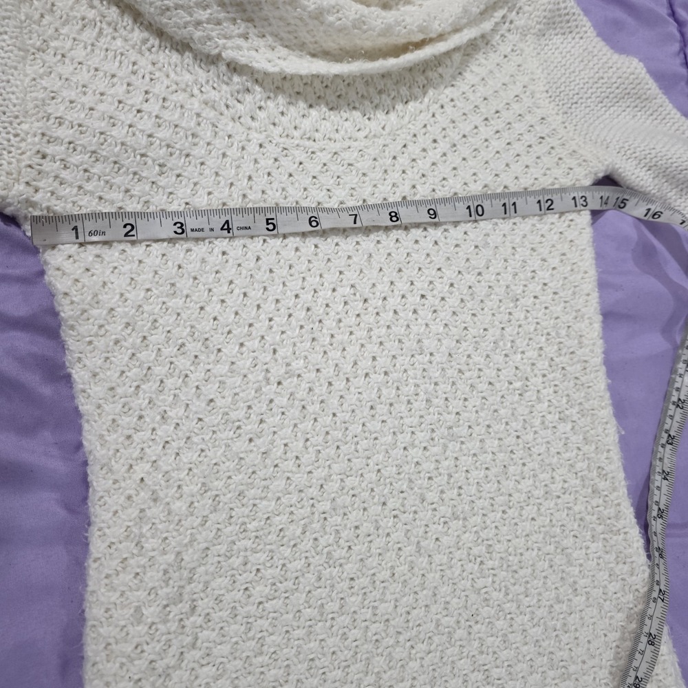 Vintage Y2K American Eagle Outfitters Womens Waffle Knit Cowl Neck Sweater‎ Xxs - Picture 7 of 8